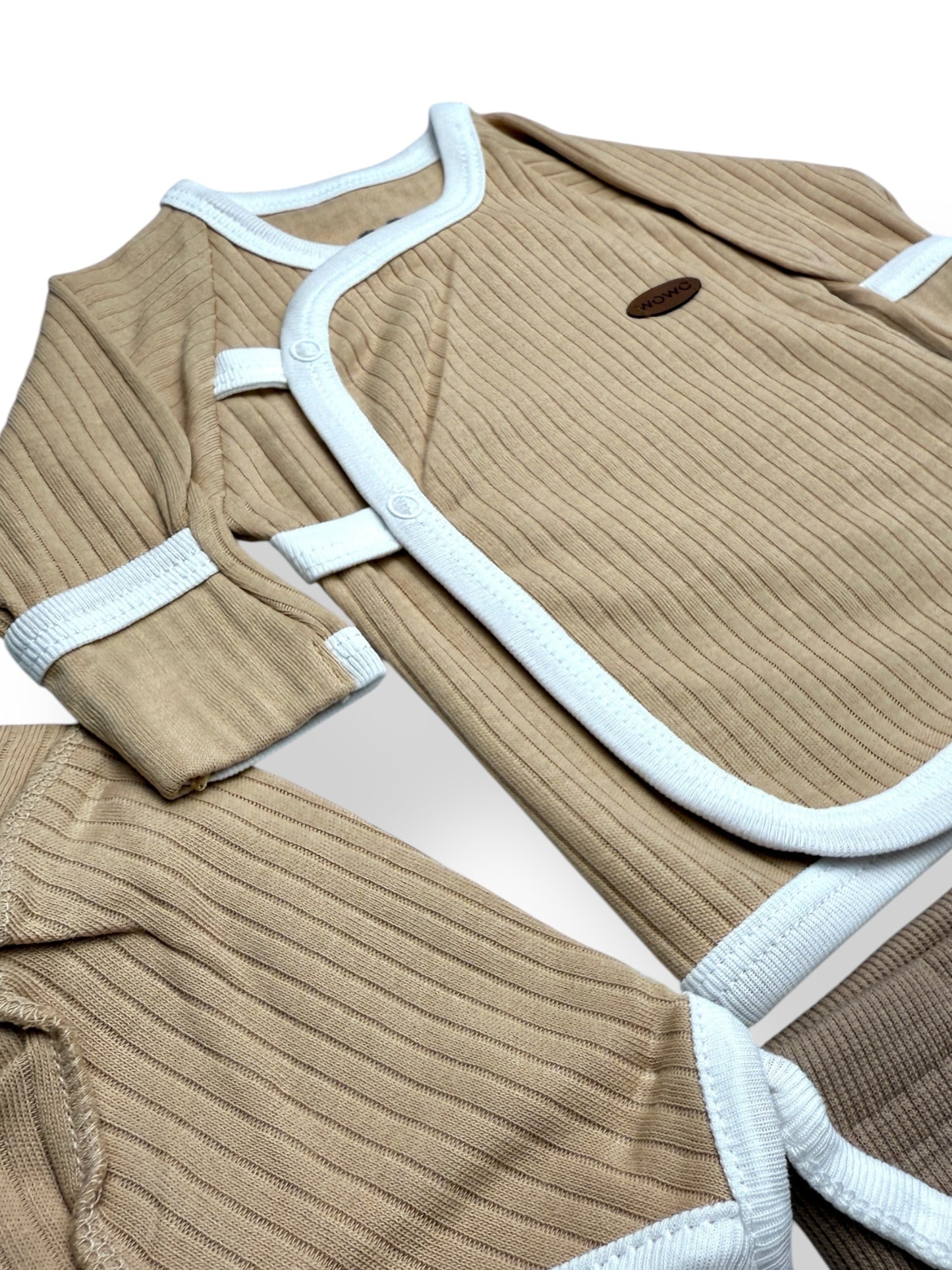 JASNOBRĄZOWY KOMPLET 3-CZĘŚCIOWY