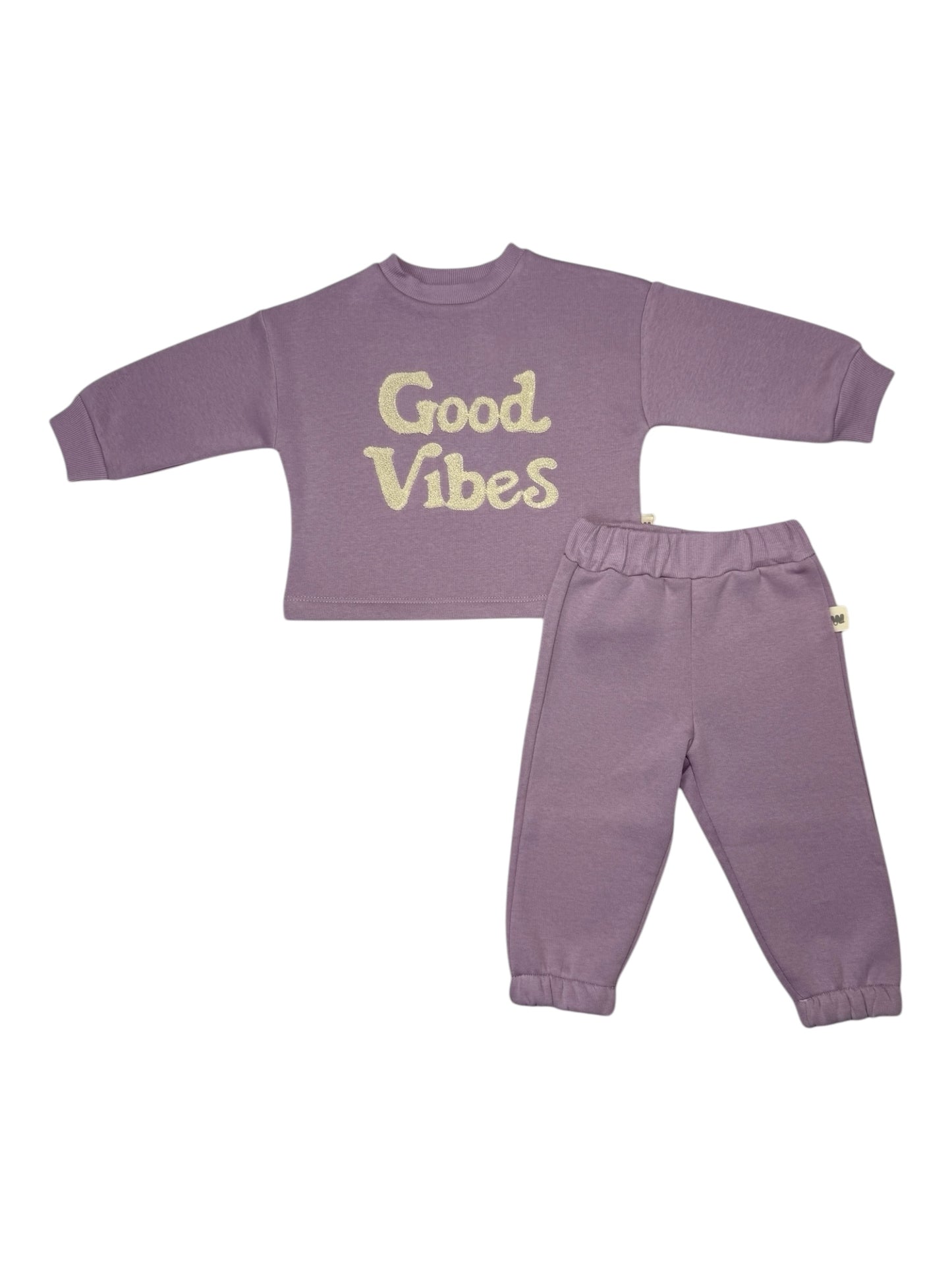 FIOLETOWY DRES GOOD VIBES