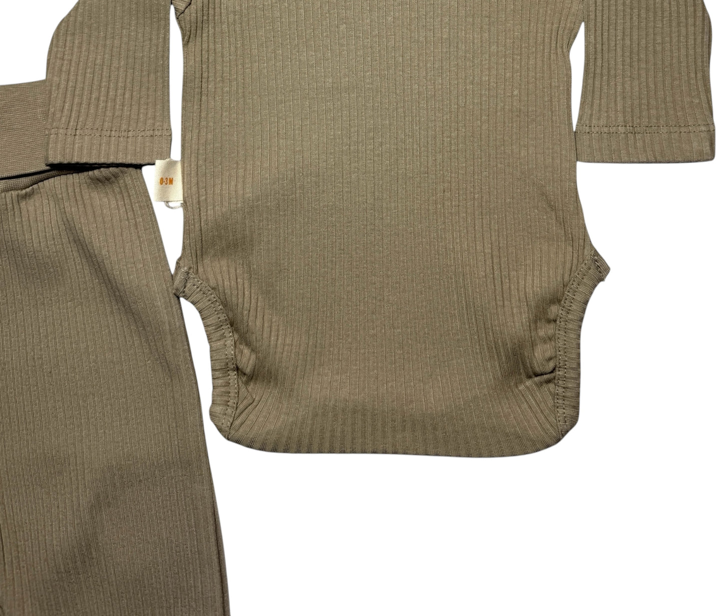 KHAKI KOMPLET Z BODY LITTLE ONE