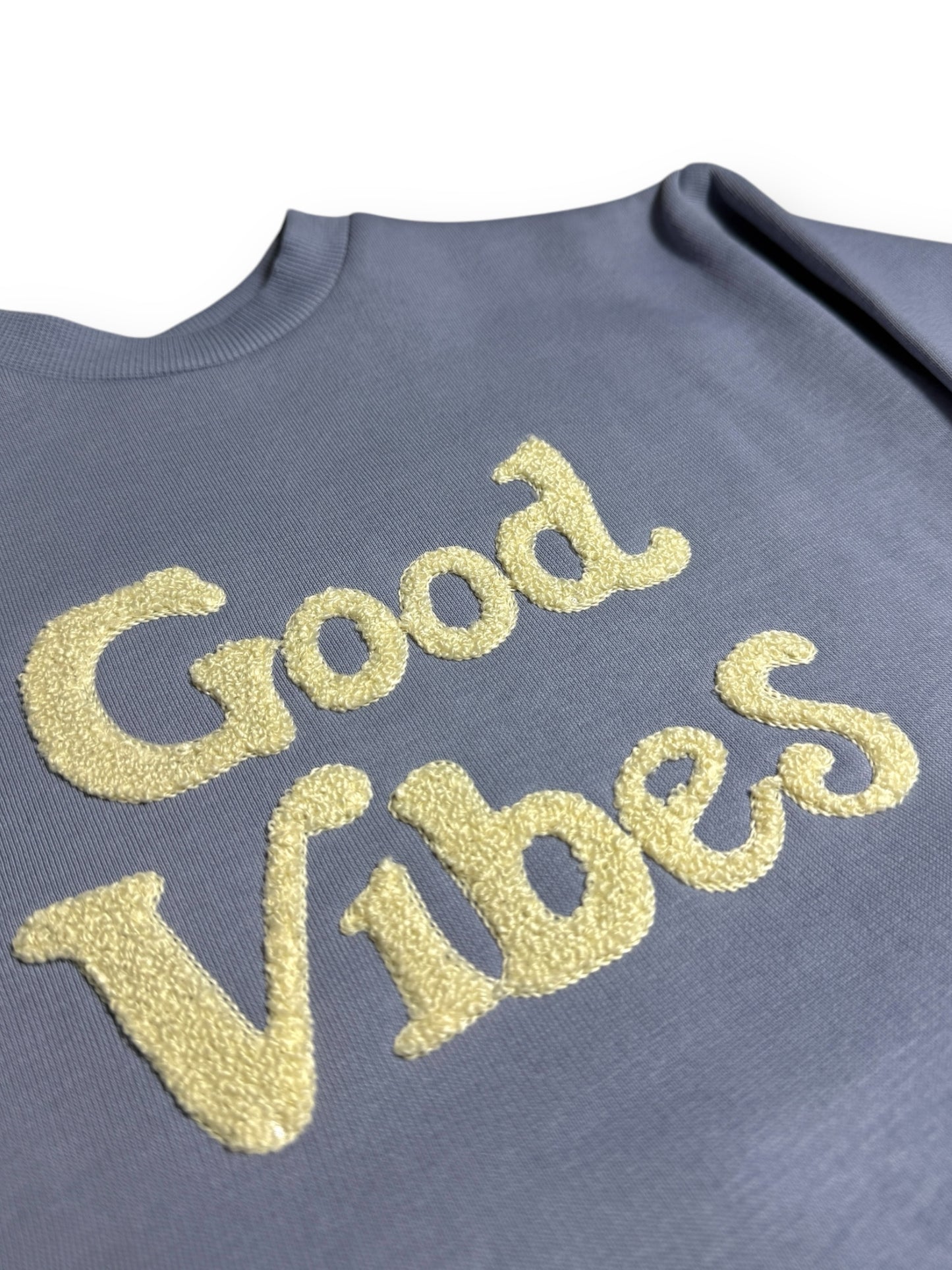 NIEBIESKI DRES GOOD VIBES