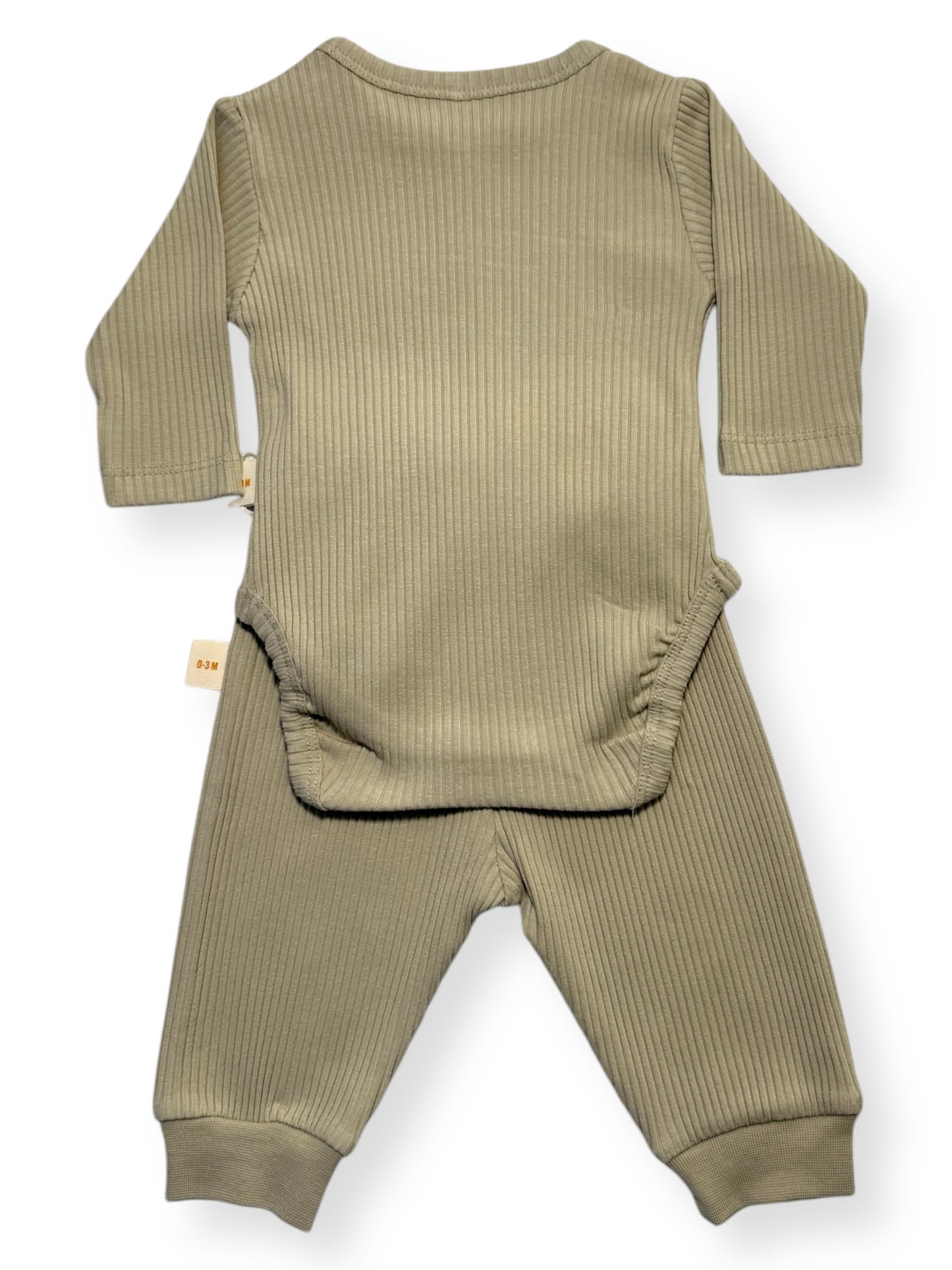 KHAKI KOMPLET Z BODY LITTLE ONE