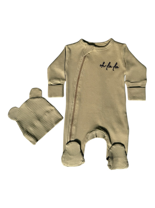 CZAPKA Z USZAMI I KHAKI BODY