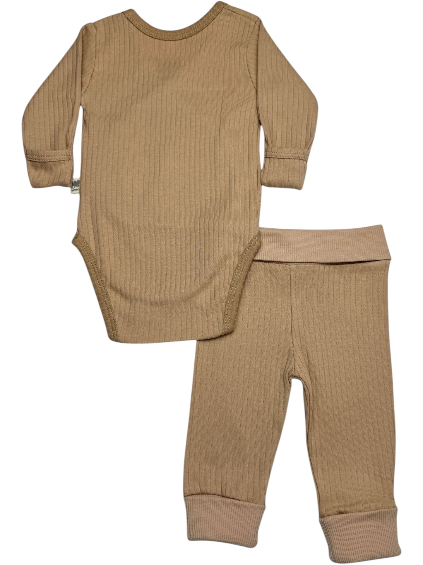 BRĄZOWE SPODNIE Z BODY