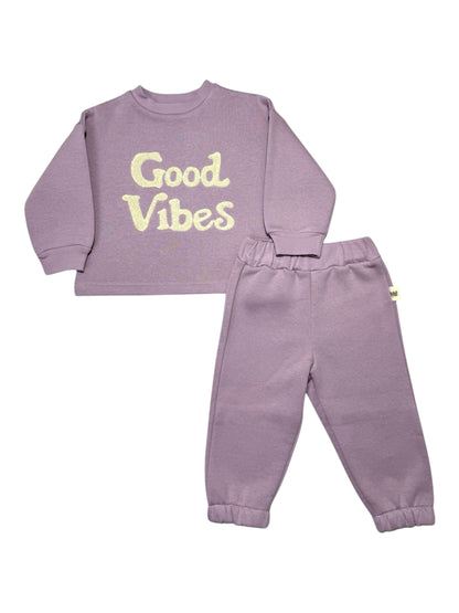 FIOLETOWY DRES GOOD VIBES